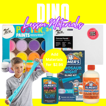 Dino Slime & Paint Online Lesson