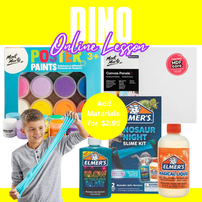 Dino Slime & Paint Online Lesson