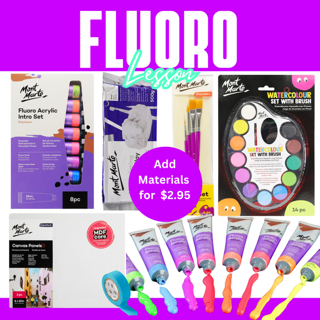 Fluoro Paint Design Lesson