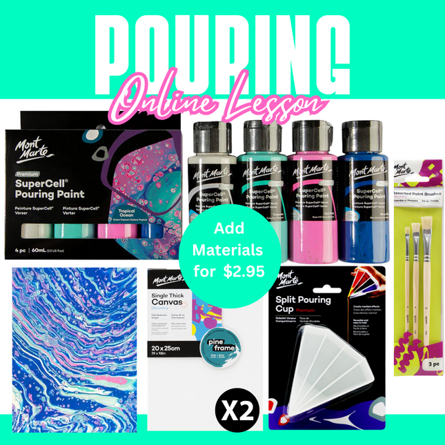 Pouring Paint Design Online Lesson