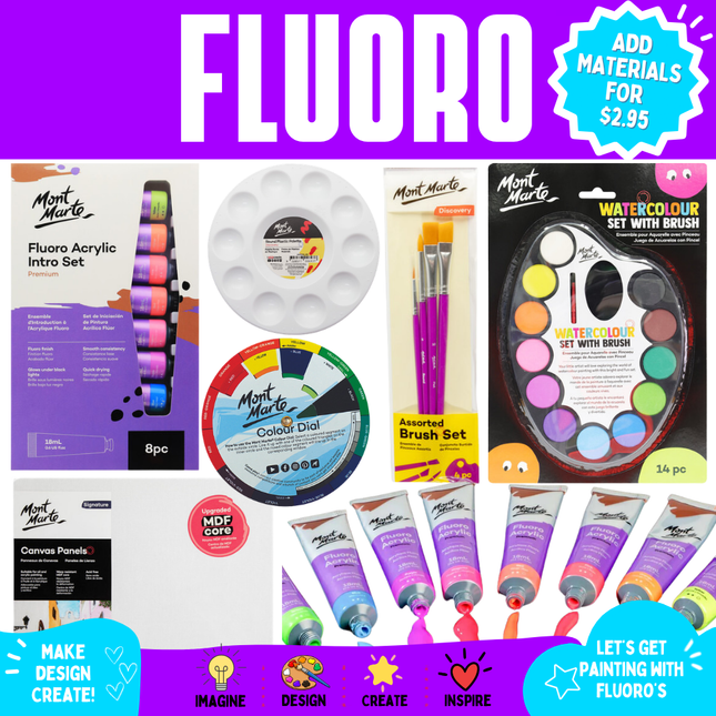 Fluoro Paint Design Lesson