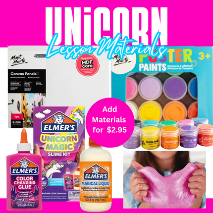 Unicorn Slime & Paint Online Lesson