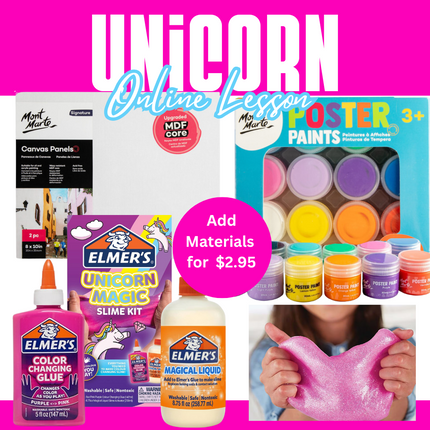 Unicorn Slime & Paint Online Lesson